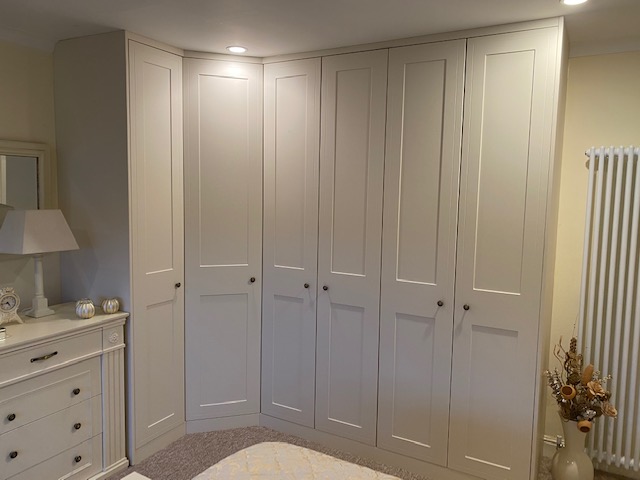 Alabaster Traditional Bespoke Bedroom, Corner Bedroom Armoire