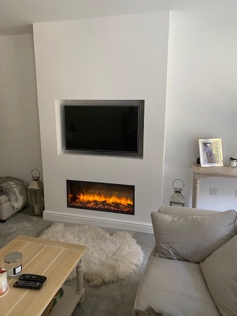 Wall Mounted Fireplace With Tv Surround Wharfedale Interiors 2